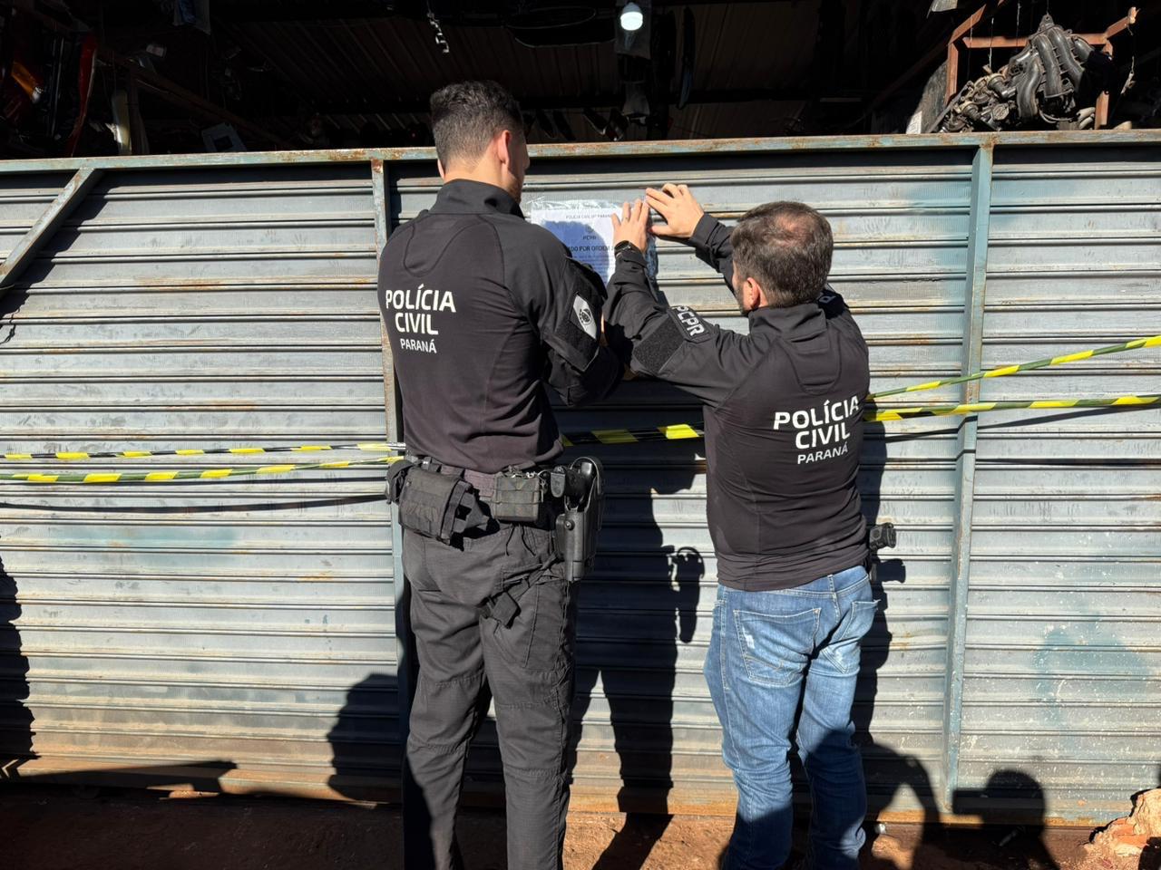 Fotos de Polícia Civil fecha desmanche de veículos em Sarandi durante operação