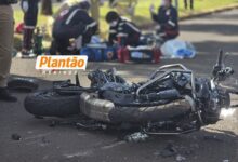 Fotos de Motociclista está sendo reanimado após grave acidente em Maringá