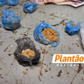 Fotos de ROMU Canil localiza drogas e cumpre mandado de prisão durante operação no Conjunto Requião, em Maringá