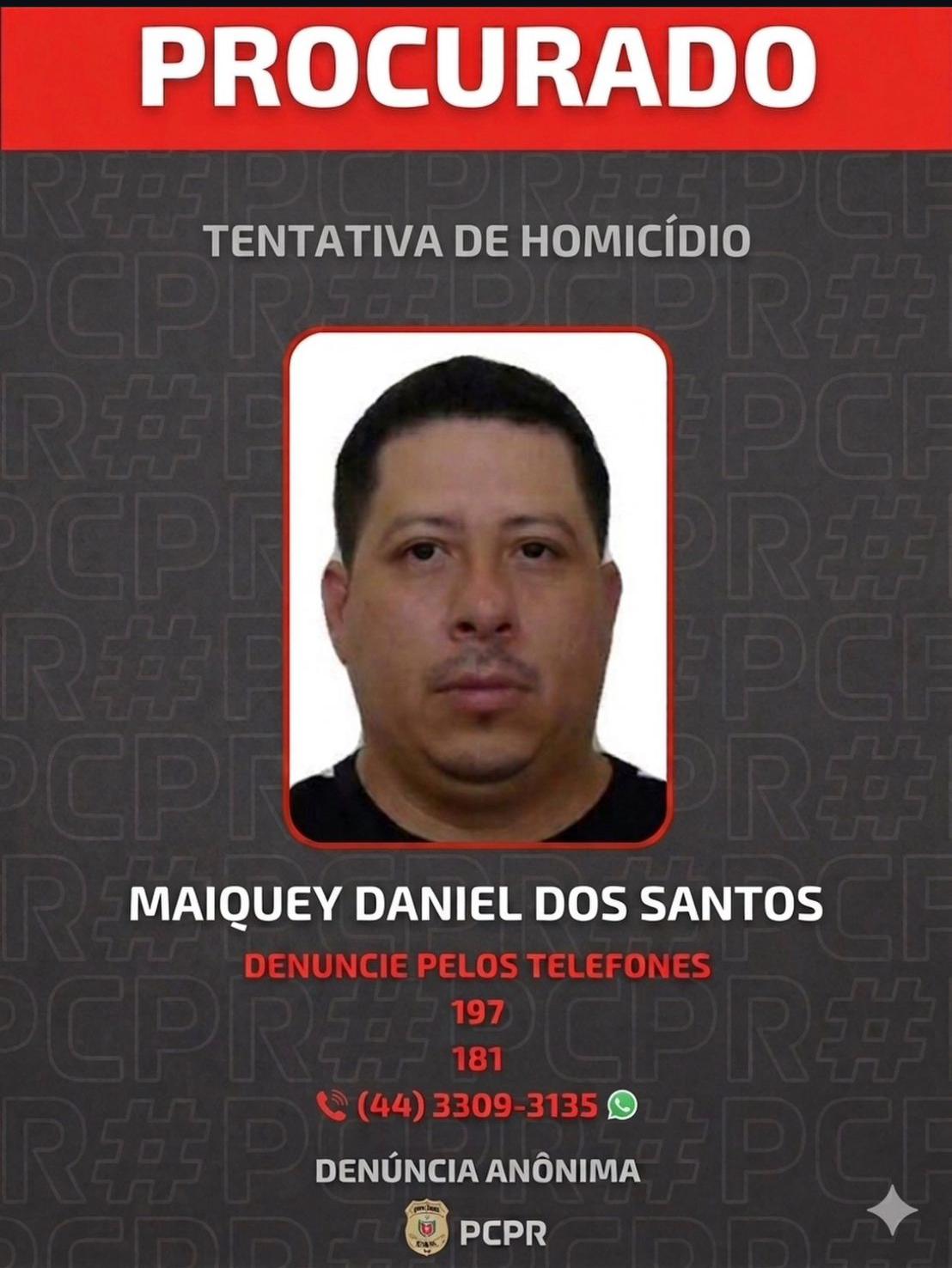 Fotos de Suspeito de tentar matar empresário em marmitaria de Maringá tem prisão preventiva decretada e segue foragido