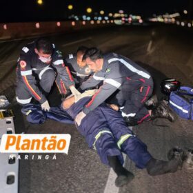 Fotos de Tatuador morre após ser atropelado duas vezes na PR-323 entre Paiçandu e Maringá