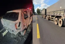 Fotos de Três pessoas da mesma família morrem em acidente grave em rodovia no PR