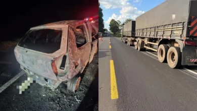 Fotos de Três pessoas da mesma família morrem em acidente grave em rodovia no PR