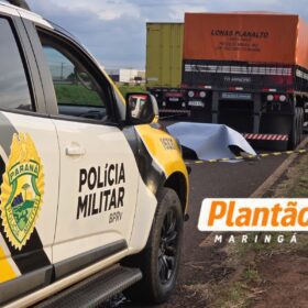 Motociclista de 18 anos morre após bater na traseira de carreta, em Maringá Foto 3 Fotos de Motociclista de 18 anos morre após bater na traseira de carreta, em Maringá