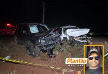 Fotos de Tragédia na estrada: motorista morre preso às ferragens após batida frontal; o corpo foi encaminhado ao IML de Maringá