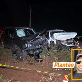 Fotos de Tragédia na estrada: motorista morre preso às ferragens após batida frontal; o corpo foi encaminhado ao IML de Maringá