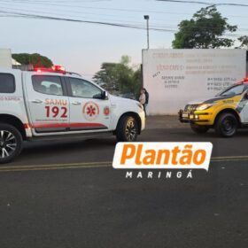 Fotos de Câmera de segurança registrou grave acidente em Maringá