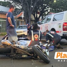 Fotos de Câmera de segurança registrou grave acidente em Maringá