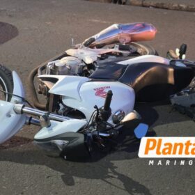 Fotos de Câmera de segurança registrou grave acidente em Maringá