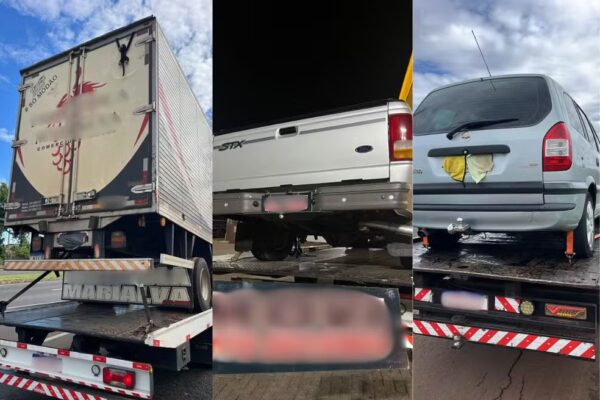 Fotos de Carros que estão sendo guinchados pagam pedágio? Donos de guincho no PR reclamam de cobranças a clientes em pórticos do Free Flow