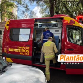 Fotos de Colisão entre Corolla e van escolar deixa feridos na Zona 7, em Maringá