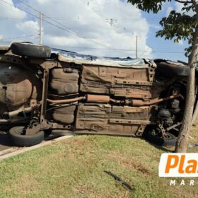 Fotos de Colisão violenta mobiliza equipes de resgate na Avenida Guedner, em Maringá