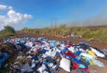 Fotos de Crime ambiental em Sarandi: incêndio e descarte irregular de lixo assustam moradores no Jardim Maringá