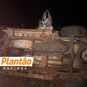 Dois moradores de Maringá morrem após capotamento na PR-546 entre Floresta e Itambé Foto 5 Fotos de Dois moradores de Maringá morrem após capotamento na PR-546 entre Floresta e Itambé