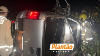 Fotos de Dois moradores de Maringá morrem após capotamento na PR-546 entre Floresta e Itambé
