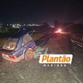 Escort parte ao meio após batida violentíssima na BR-376 em Maringá Foto 1 Fotos de Escort parte ao meio após batida violentíssima na BR-376 em Maringá