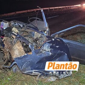 Escort parte ao meio após batida violentíssima na BR-376 em Maringá Foto 8 Fotos de Escort parte ao meio após batida violentíssima na BR-376 em Maringá