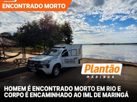 Fotos de Homem é encontrado morto em rio e corpo é encaminhado ao IML de Maringá