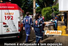 Fotos de Homem é esfaqueado e tem exposição de vísceras em Sarandi após sair para comprar presente de Dia das Mães