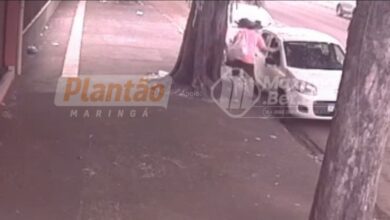Fotos de Homem é flagrado furtando bolsa de dentro de carro na Avenida Colombo, em Maringá