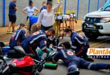 Fotos de Idoso é intubado após ser atropelado por motocicleta em Maringá
