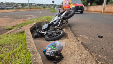 Fotos de Jovem de 18 anos fica gravemente ferido após acidente entre moto e carro em Sarandi