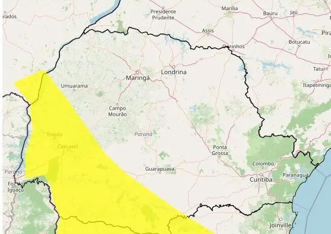 Fotos de Mais de 120 cidades do Paraná estão sob alerta de tempestade com risco de granizo e ventos fortes; confira a lista