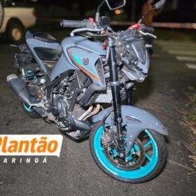 Fotos de Motociclista fica ferido após acidente com carro da Defesa Civil em Maringá; vídeo