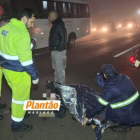 Fotos de Motociclista morre em grave acidente na BR-376 em Maringá