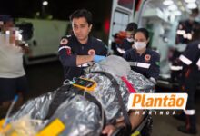 Fotos de Motociclista sofre traumatismo craniano grave após colisão com carro em Maringá