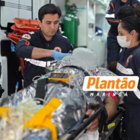 Fotos de Motociclista sofre traumatismo craniano grave após colisão com carro em Maringá
