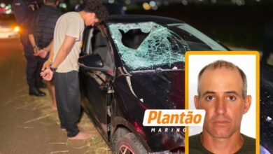 Fotos de Motorista embriagado atropela e mata pedestre em Maringá