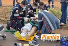 Fotos de Motorista faz torniquete e ora por motociclista após grave acidente em Maringá