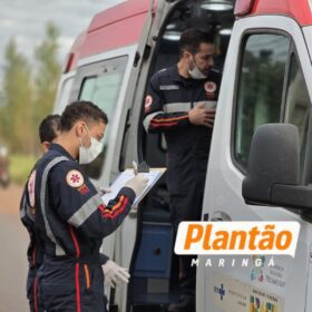 Motorista faz torniquete e ora por motociclista após grave acidente em Maringá Foto 1 Fotos de Motorista faz torniquete e ora por motociclista após grave acidente em Maringá