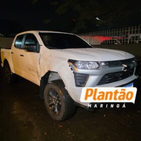 Motorista suspeito de embriaguez mata motoboy, foge do local e atira contra imprensa e amigos da vítima em Maringá Foto 2 Fotos de Motorista suspeito de embriaguez mata motoboy, foge do local e atira contra imprensa e amigos da vítima em Maringá