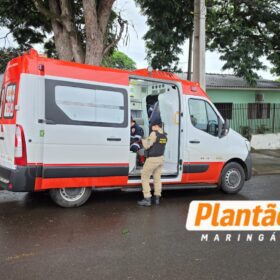 Fotos de Mulher é ferida com caco de vidro durante briga no bairro Ebenezer, em Maringá