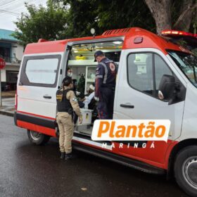 Fotos de Mulher é ferida com caco de vidro durante briga no bairro Ebenezer, em Maringá