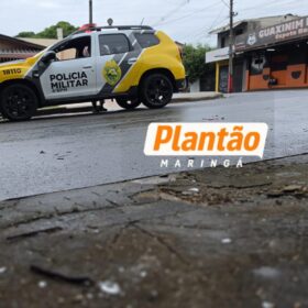 Fotos de Mulher é ferida com caco de vidro durante briga no bairro Ebenezer, em Maringá