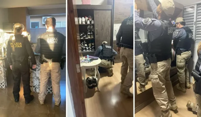 Fotos de Operação Van Gogh: Gaeco cumpre 15 mandados em Maringá e Santa Fé contra grupo investigado por tráfico, extorsão e corrupção