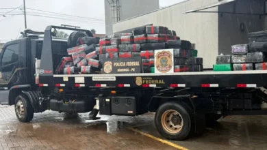 Fotos de PF faz apreensão de mais de 10 toneladas de maconha em Maringá