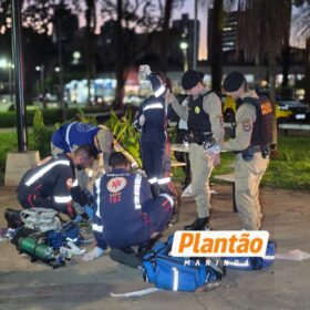 Policiais e socorristas do Corpo de Bombeiros e Samu salvam homem em Maringá Foto 4 Fotos de Policiais e socorristas do Corpo de Bombeiros e Samu salvam homem em Maringá