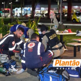 Policiais e socorristas do Corpo de Bombeiros e Samu salvam homem em Maringá Foto 8 Fotos de Policiais e socorristas do Corpo de Bombeiros e Samu salvam homem em Maringá