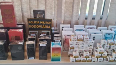 Fotos de R$ 200 mil em emagrecedores e celulares são apreendidos na PR-180