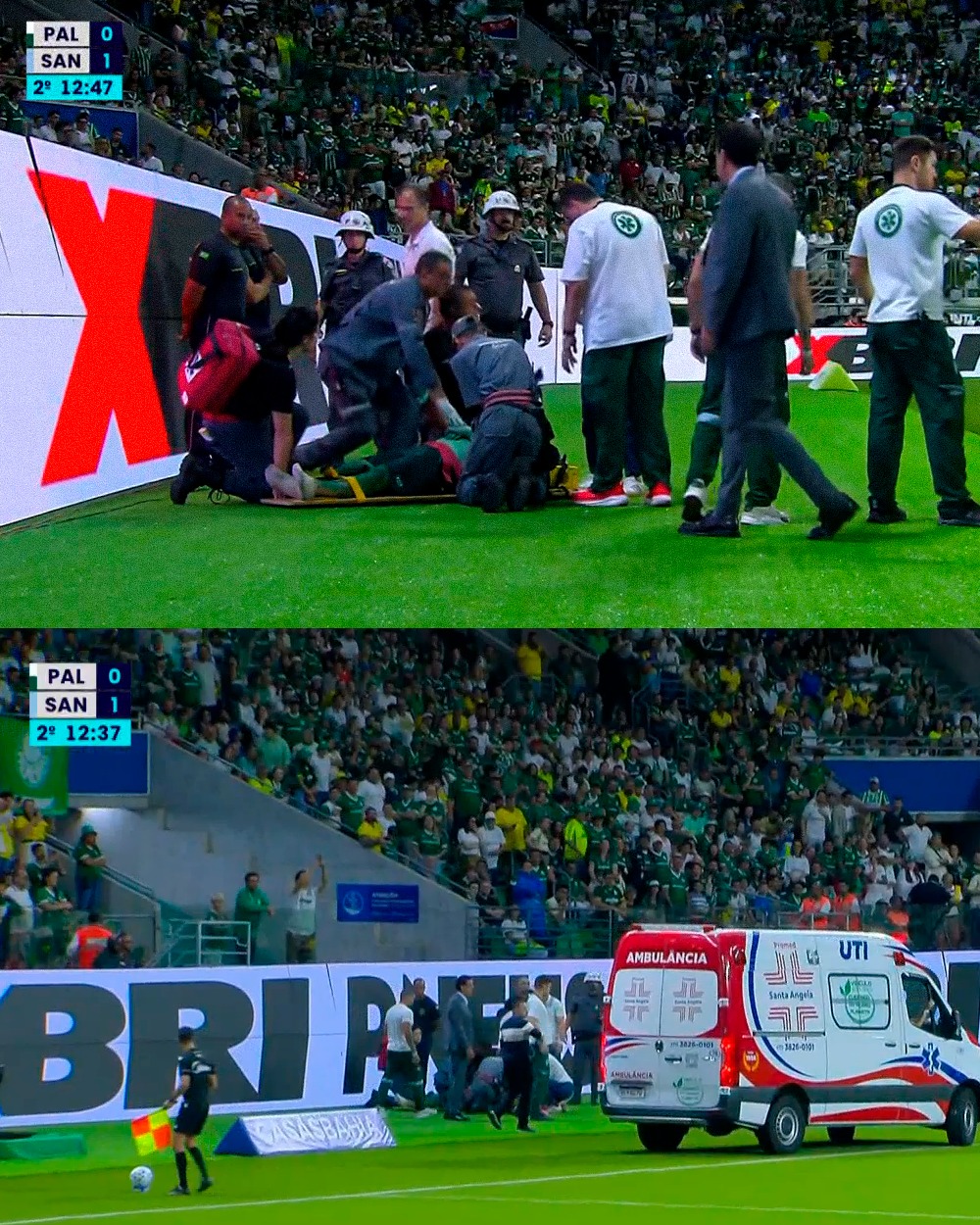 Fotos de Torcedor que invadiu gramado durante jogo de Palmeiras e Santos é morador da região de Maringá