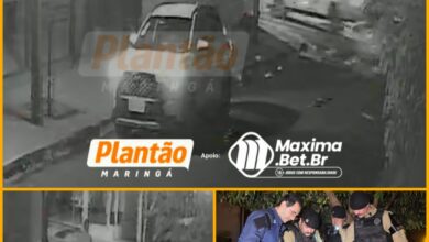 Fotos de Vídeo mostra atirador fugindo e abandonando arma e colete após se deparar com viatura da Polícia Militar