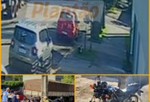 Fotos de Mãe motociclista e filho de 12 anos ficam gravemente feridos após acidente em Maringá