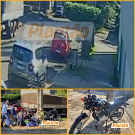 Fotos de Mãe motociclista e filho de 12 anos ficam gravemente feridos após acidente em Maringá