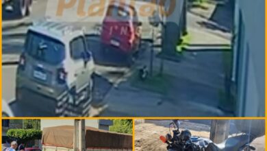 Fotos de Mãe motociclista e filho de 12 anos ficam gravemente feridos após acidente em Maringá