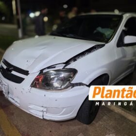 Acidente entre Fusca e Celta deixa três feridos na Zona 8, em Maringá Foto 3 Fotos de Acidente entre Fusca e Celta deixa três feridos na Zona 8, em Maringá