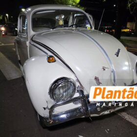 Acidente entre Fusca e Celta deixa três feridos na Zona 8, em Maringá Foto 1 Fotos de Acidente entre Fusca e Celta deixa três feridos na Zona 8, em Maringá